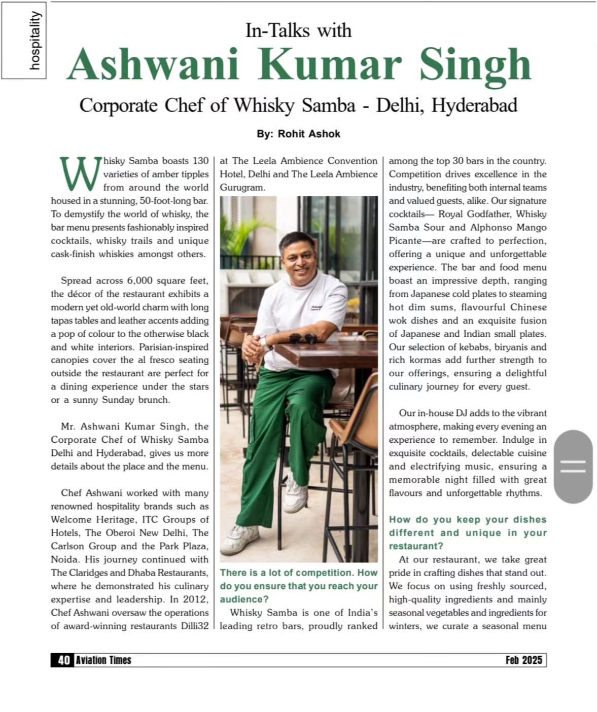 Chef Ashwani Kumar Singh